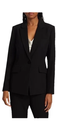 Elie Tahari Black Notch Collar One Button Blazer/Jacket. Sz. 8. NWT! - Image 1 of 4