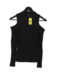 New Look Women's Top UK 6 Black Polyester with Cotton, Elastane Basic - Picture 1 of 6
