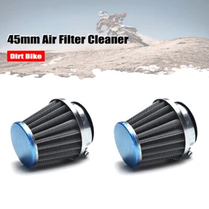 2PCS Motorcycle 45mm Air Filter Cleaner For Pit Dirt Bike XR50 CRF50 140cc 150cc - Bild 1 von 9