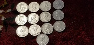 Canada Set Of 13 Different King George V 5 Cent Coins Nickels 1922 To 1936. - Bild 1 von 4