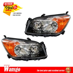 Headlights Replacement For 2009-2012 Toyota RAV4 Sport LH+RH Clear Lens Halogen - Picture 1 of 11
