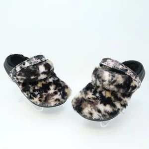 Crocs Classic Fur Sure Animal Print Leopard Damen Clogs Hausschuhe 207303 W7 M5 - Bild 1 von 17