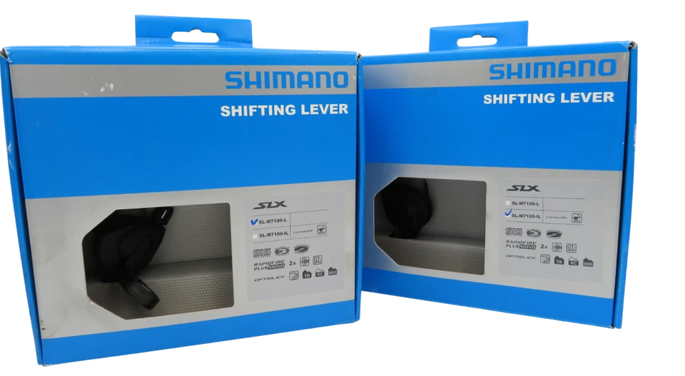 Shimano SLX Shift Lever SL-M7100-L/IL Band On Left Hand 2 Speed Rapidfire -H - Image 1 of 1