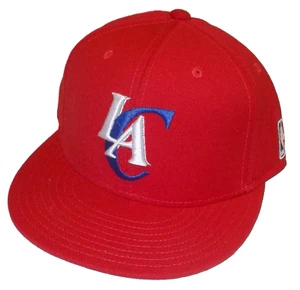 Adidas Los Angeles Clippers Flat Brim Fitted Hat - Size 8 - Picture 1 of 2