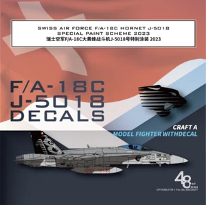 Galaxy G48074 1/48 FUERZA AÉREA SUIZA F/A-18C HORNET J-5018 CALCOMANÍAS 2 PINTURA ESPECIAL - Imagen 1 de 4