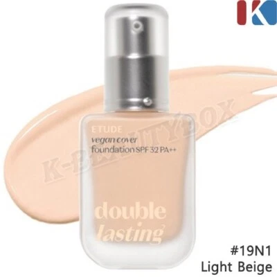 Двойная стойкая основа под макияж ETUDE 30 г #Light Beige VEGAN жидкая основа - Изображение 1 из 4