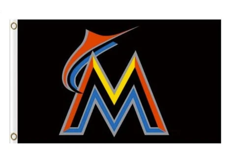 Miami Marlins Flag 3x5ft Banner Polyester Baseball World Series marlins001 Cover