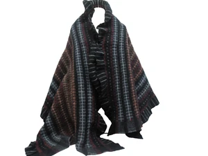 Vtg Susan Neal HAND WOVEN HAND DYED MOHAIR WOOL SHAWL - Picture 1 of 3