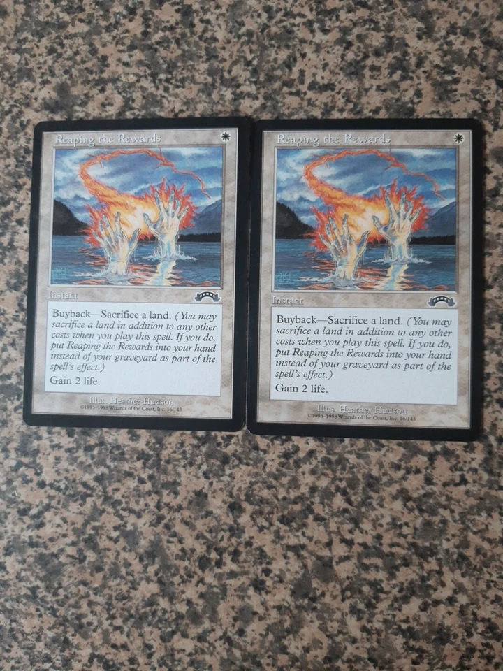 MTG - 2 x Reaping the Rewards - Exodus - Image 1 of 1