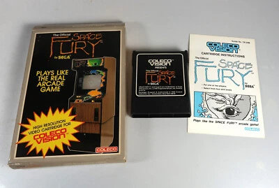 Colecovision: Cartucho SPACE FURY com Caixa e Manual - Testado e FUNCIONA - Imagem 1 de 3