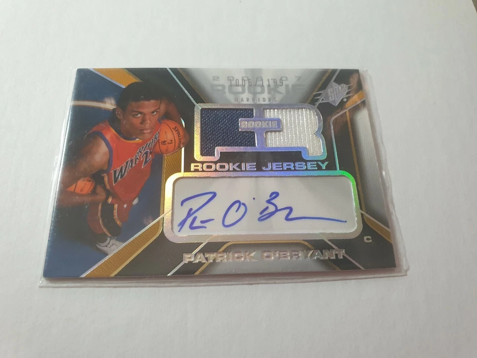 2006-07 SPx Patrick O'Bryant Rookie Jersey Auto Card- Golden State #ed/1199 - Image 1 of 1