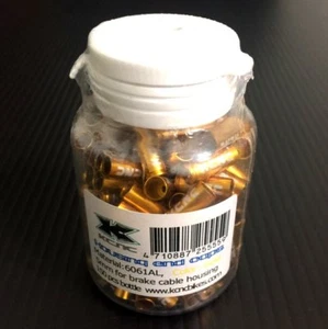 gobike88 KCNC Brake Housing Open End Caps, 5mm, 150pcs/bottle, Gold, B85X - Picture 1 of 2