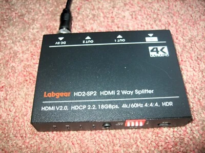 Labgear HD2-SP2 - 2 Wege 4K HDMI 2.0 Splitter, 4K2K, HDCP 2.2  - Bild 1 von 4