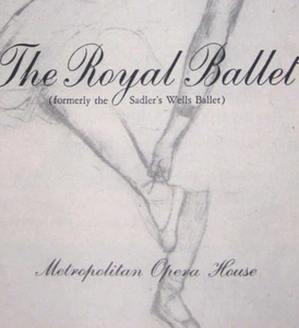 Royal Ballet Program October 1957 Metropolitan Rowena Jackson Michael Somes - Picture 1 of 9