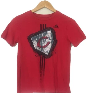 Adidas Shirt Short Sleeve Crew Neck Cincinnati Reds Kids MLB Baseball Adidas M  - Picture 1 of 4