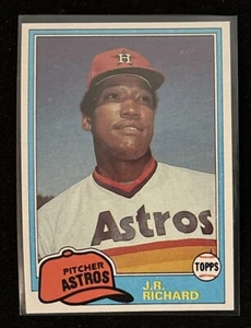 J R Richard - 1981 Topps #350 Houston Astros Vintage Baseball Card G209 - Picture 1 of 2