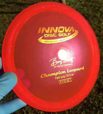 Innova Dayglow CHAMPION LEOPARD Barry Schwartz 2x 174 - Disc Golf Fairway Driver - Image 1 of 4
