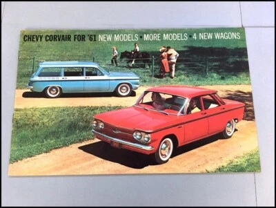 1961 Chevrolet Corvair Vintage Car Sales Brochure Catalog - Greenbrier Monza 700 - Imagem 1 de 4