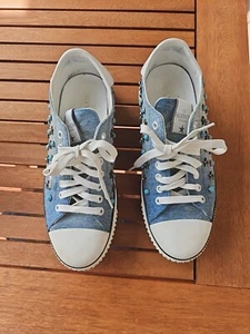 Valentino Garavani Sneaker Jeans 41 Glitzer Top - Bild 1 von 17
