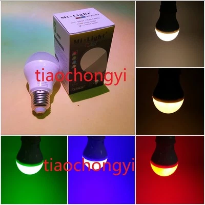 2.4G 6W RGBW RGB+CCT  WIFI LED Light Dimmable Bulb Lamp E27 Mi Light AC86-265V - Image 1 of 4