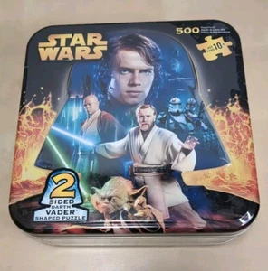 Star Wars Two Sided Darth Vader Shaped 500 Piece Puzzle In Collectible Tin - Picture 1 of 5