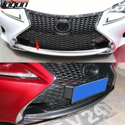 For Lexus RC200t 350 F SPORT 2015 2016 2017-18 Carbon Front Bumper Lower Spoiler - Image 1 of 4