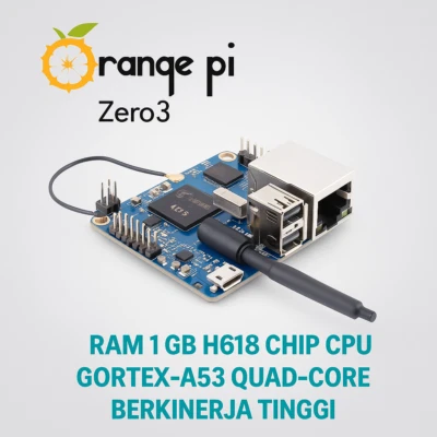 Orange Pi Zero 3 Mini Computer – H618 1GB RAM – Single Board Linux PC - Image 1 of 4