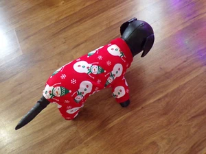 Haustier Hund Pyjama, Weihnachten, Winterschneemänner, klein**(Größendetails lesen) - Bild 1 von 6