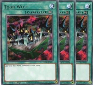 yugioh 3x Toon-Welt TOCH-DE054 RARE 1AUFLAGE DEUTSCH - Picture 1 of 1