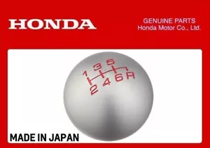 GENUINE HONDA SHIFT KNOB CIVIC TYPE R FN2 FD2 FK2 ALUMINIUM 6 SPEED UNIVERSAL - Picture 1 of 2