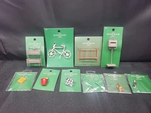 The Bloom Room Littles: 10 Dollhouse Items, Bike, Bike Rack, Mailbox & More - Picture 1 of 12