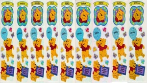 Sandylion Winnie the Pooh Name Stickers - *Letter D* SUPER RARE- RETIRED DESIGNS - Picture 1 of 10