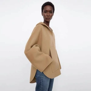 Abrigo corto de lana de doble cara para mujer Toteme - Imagen 1 de 19