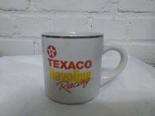 Texaco Oil Gasoline MUG CUP Havoline Racing Coffee Glass  Mug Gold rim