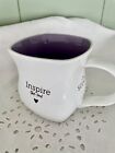 Scentsy Classic Curve Mug 16oz Ceramic Purple Warm Inspire White Purple
