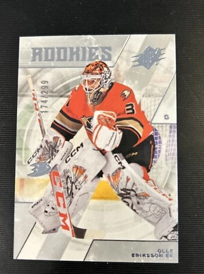 JACKSON LACOMBE 2023-24 UD SPX ROOKIES RC #/299 DUCKS FREE USA SHIP #161 - Image 1 of 2