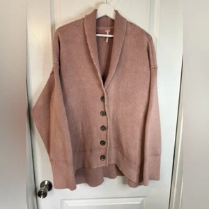 Cardi de manzanilla rosa Free People para mujer con defecto - talla grande - Imagen 1 de 11