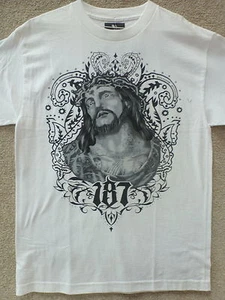 187 Inc Men T-shirt "J.C." -- Color White , Size's M-4X - Picture 1 of 2