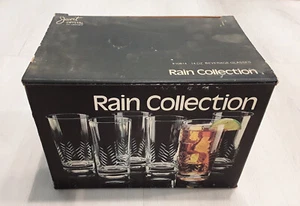 LOT OF (6) Javit Crystal By Leonard Rain Collection 10814 14 OZ BEVERAGE GLASSES - Picture 1 of 5
