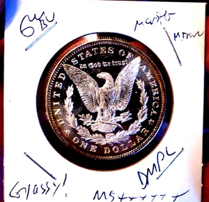 MORGAN SILVER DOLLAR 1885 O GEM BU DMPL MS+++++ GLASSY MONSTER MIRRORS WOW COIN - Picture 1 of 8
