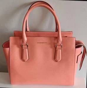 Hand und Schultertasche, COCCINELLE, Saffiano-Leder Koralle neuwertig, mittelgr. - Bild 1 von 15