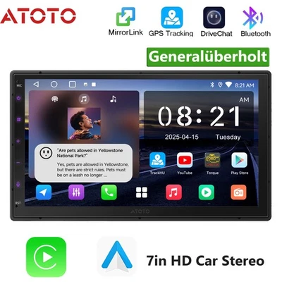 ATOTO A5L 7" 2 DIN Android Autoradio Touchscreen Wireless CarPlay Android Auto - Bild 1 von 4