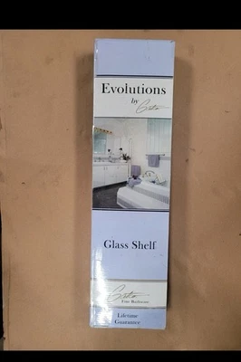 Gatco Designer II 22,5 pulgadas Estante de vidrio W en negro mate Foto 1 de 3