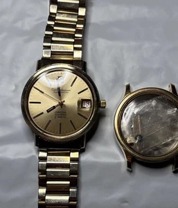 Omega Constellation Electronic F300HZ Deville Recase 80 micron con collegamento piatto 1175 - Foto 1 di 24