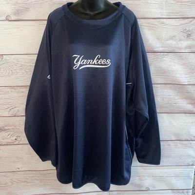 Moletom Majestic New York Yankees masculino azul 4XL bolsos soletrar - Imagem 1 de 4