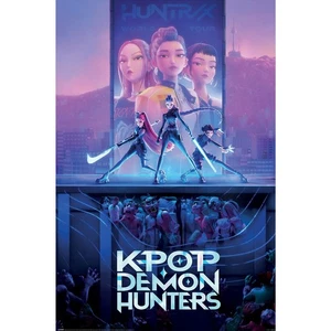 K-Pop Demon Hunters Maxi Poster, Huntrix, offiziell lizenziert, 90 x 60 cm - Bild 1 von 3