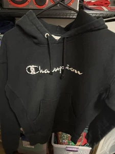 Champion Reverse Weave Womens Small Cropped hoodie hooded sweatshirt - Picture 1 of 4