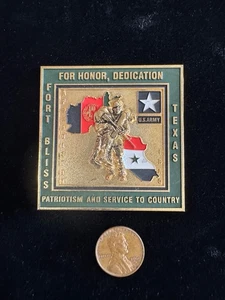 RIESIGE US ARMY FORT BLISS TEXAS WARRIOR TRANSITION BATTALION Challenge Coin - Bild 1 von 2
