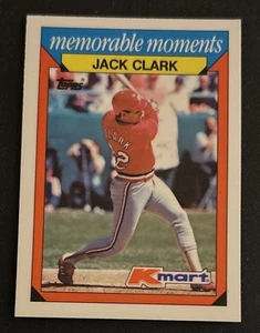 1988 Topps Kmart Memorable Moments Jack Clark Card #5 Cardinals 1B VG O/C - Picture 1 of 2