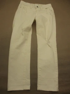 Treasures&Bond Size 24 Womens White Stretch Boyfriend Fit Straight Jeans 948 - Picture 1 of 8
